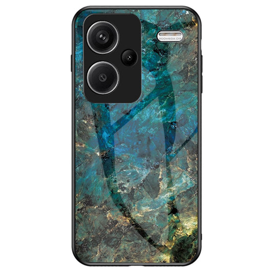 Xiaomi Redmi Note 13 Pro+ 5G Handyhülle – mit Marmormuster, gehärtetes Glas + PC + TPU