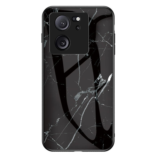 Xiaomi 13T / Xiaomi 13T Pro / Xiaomi Redmi K60 Ultra Handyhülle – 13T Pro / Redmi K60 Ultra Marmormuster PC+TPU+ aus gehärtetem Glas