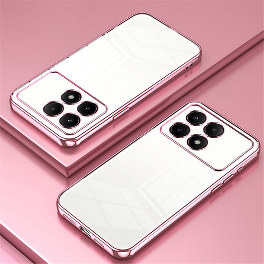 For Xiaomi Redmi K70E 5G / Poco X6 Pro 5G Cell Phone Case Soft TPU Electroplating Precise Lens Cutout Back Cover