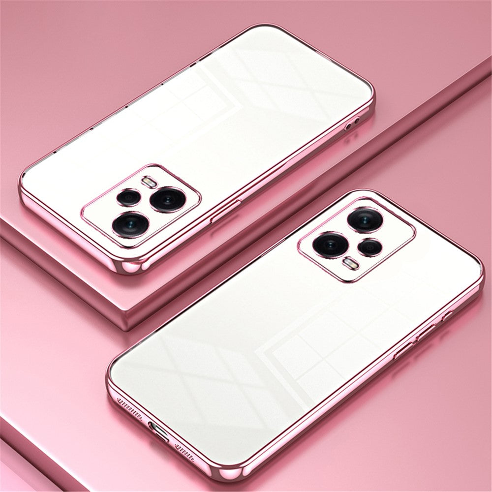 For Xiaomi Redmi Note 12 Pro+ 5G TPU Case Electroplating Precise Lens Cutout Back Shell