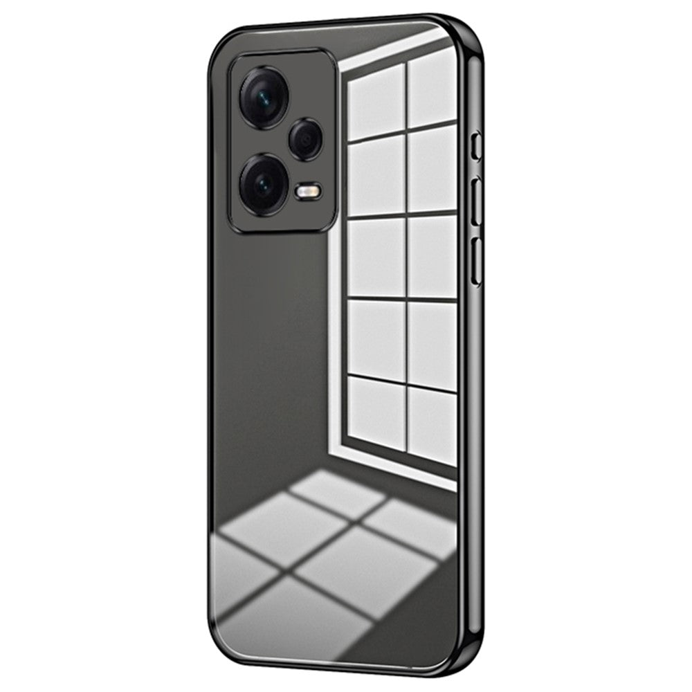 For Xiaomi Redmi Note 12 Pro+ 5G TPU Case Electroplating Precise Lens Cutout Back Shell