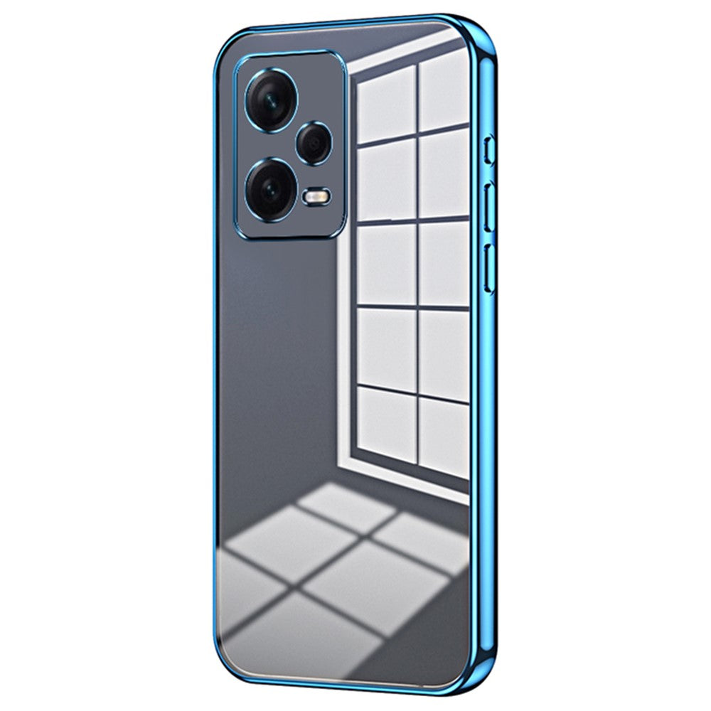 For Xiaomi Redmi Note 12 Pro+ 5G TPU Case Electroplating Precise Lens Cutout Back Shell