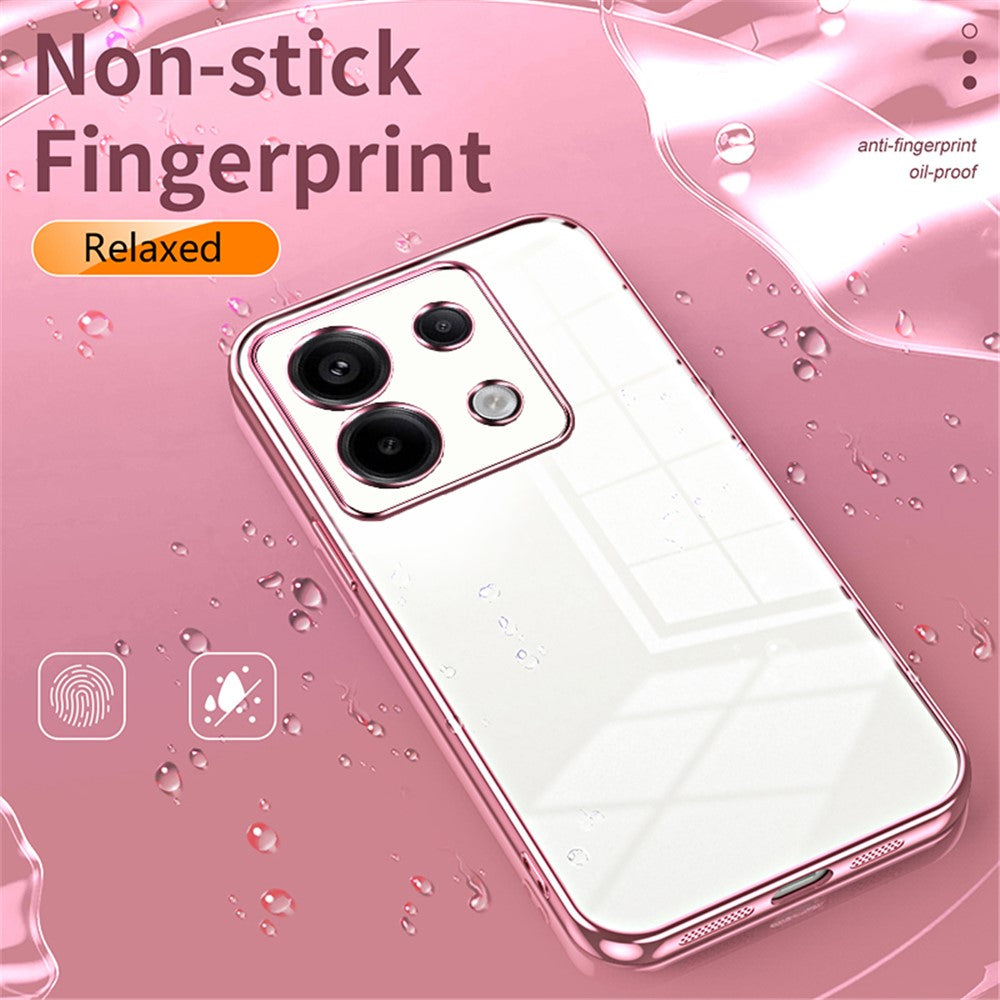 For Xiaomi Redmi Note 13 Pro 5G / Poco X6 5G Case Scratch-resistant TPU Electroplated Precise Lens Cutout Phone Shell