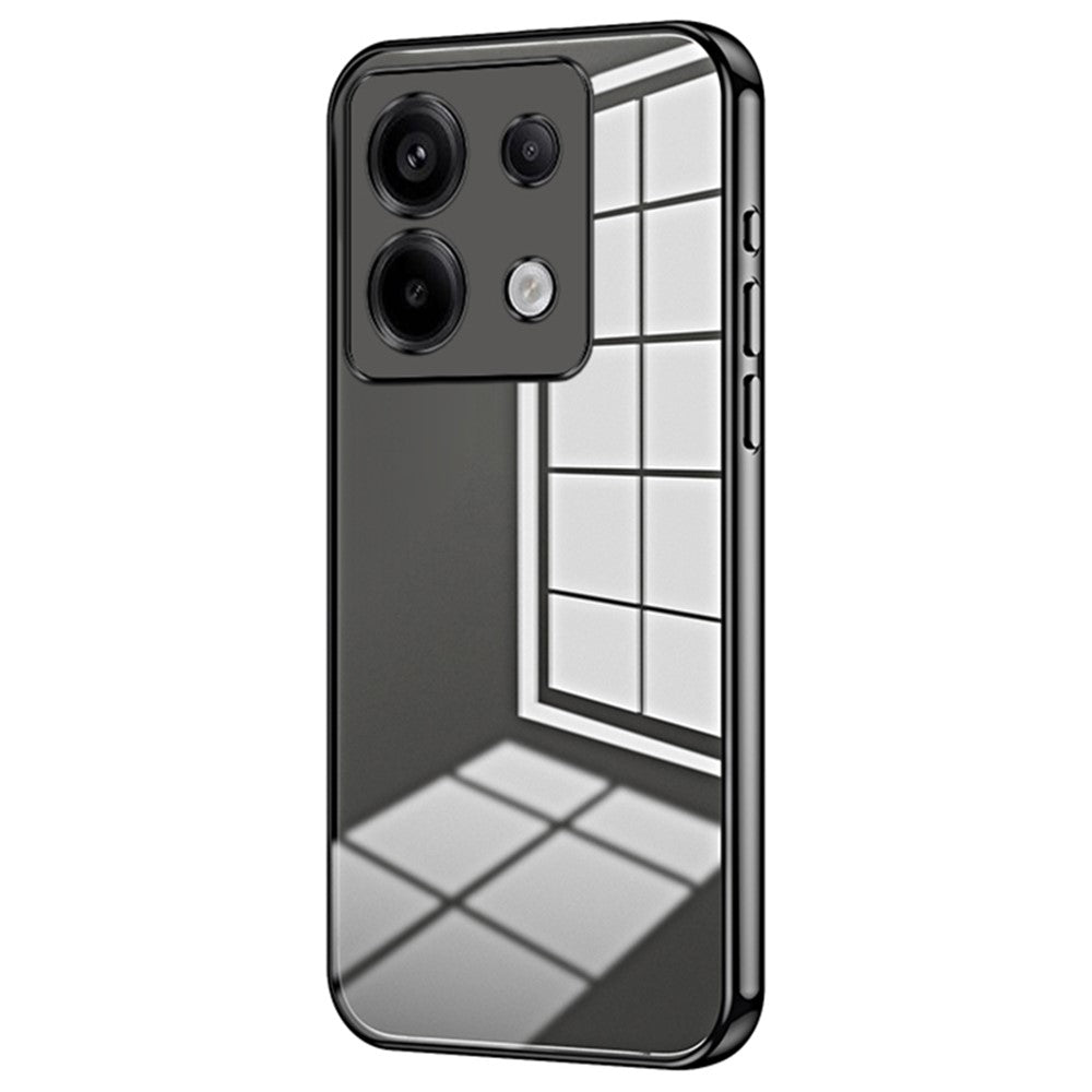 For Xiaomi Redmi Note 13 Pro 5G / Poco X6 5G Case Scratch-resistant TPU Electroplated Precise Lens Cutout Phone Shell