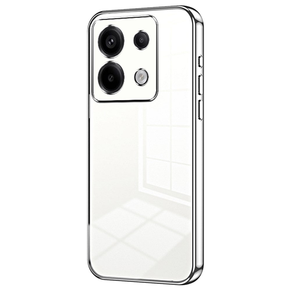 For Xiaomi Redmi Note 13 Pro 5G / Poco X6 5G Case Scratch-resistant TPU Electroplated Precise Lens Cutout Phone Shell