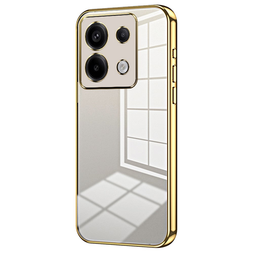 For Xiaomi Redmi Note 13 Pro 5G / Poco X6 5G Case Scratch-resistant TPU Electroplated Precise Lens Cutout Phone Shell