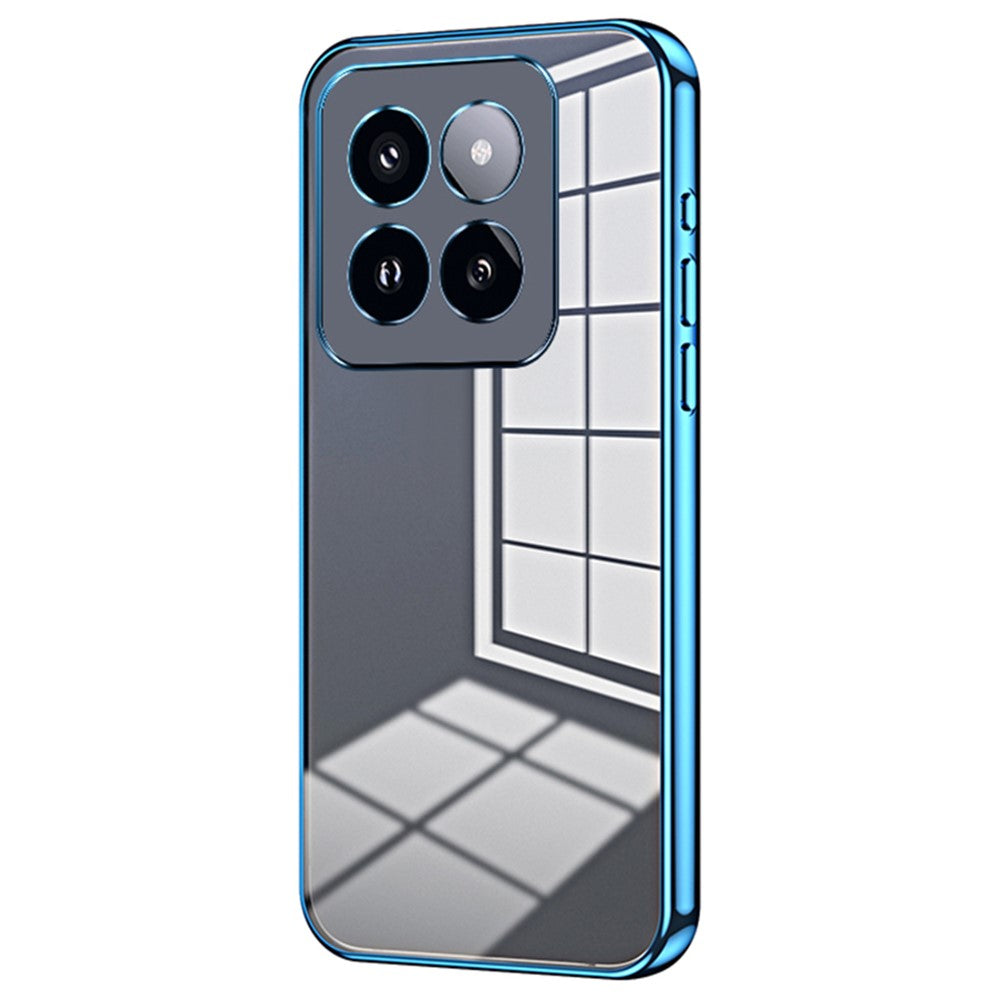 For Xiaomi 14 Pro Case Electroplating Soft TPU Protective Back Shell with Precise Lens Cutout