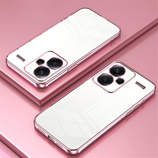 Xiaomi Redmi Note 13 Pro+ 5G Handyhülle – aus kristallklarem, weichem TPU mit präzisem Linsenausschnitt