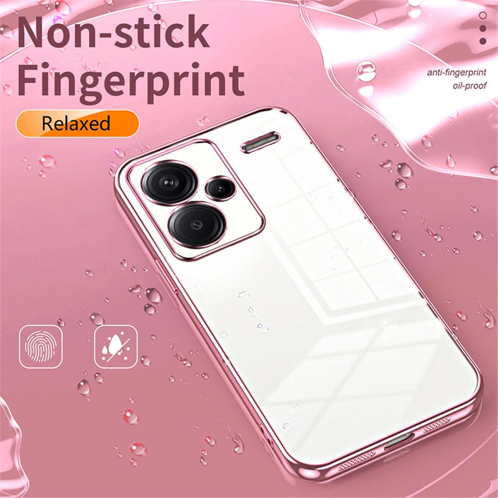 For Xiaomi Redmi Note 13 Pro+ 5G Case Crystal Clear Soft TPU Phone Shell with Precise Lens Cutout