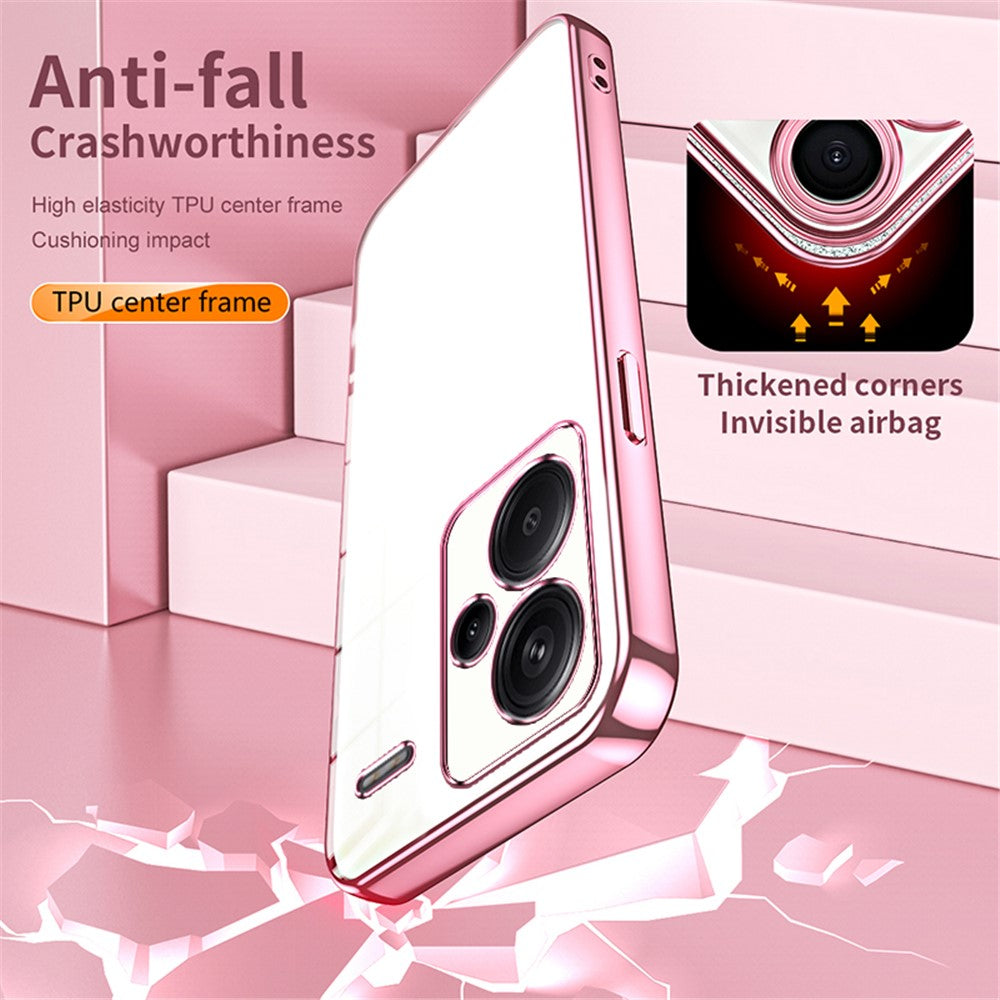 For Xiaomi Redmi Note 13 Pro+ 5G Case Crystal Clear Soft TPU Phone Shell with Precise Lens Cutout