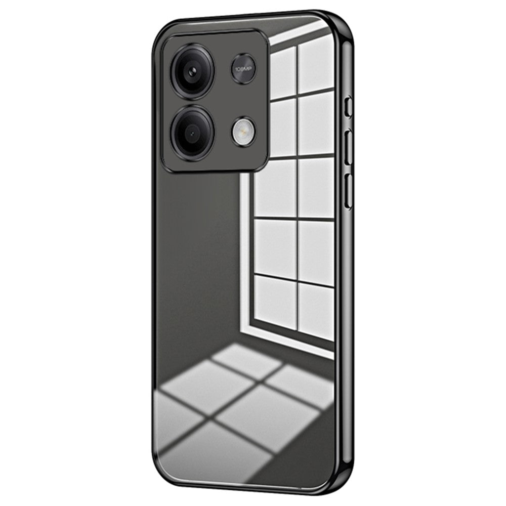 For Xiaomi Redmi Note 13 5G Cell Phone Case Electroplated Crystal Clear Cover with Precise Lens Cutout