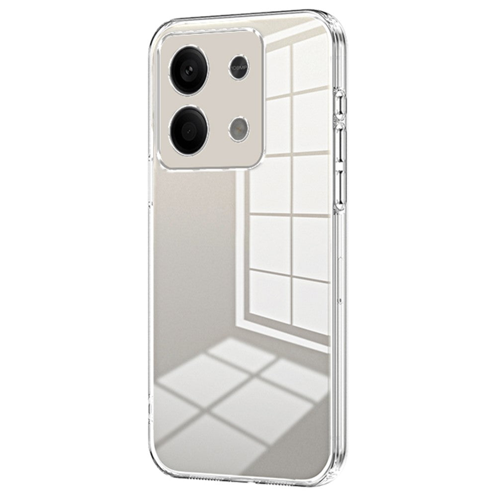 For Xiaomi Redmi Note 13 5G Cell Phone Case Electroplated Crystal Clear Cover with Precise Lens Cutout