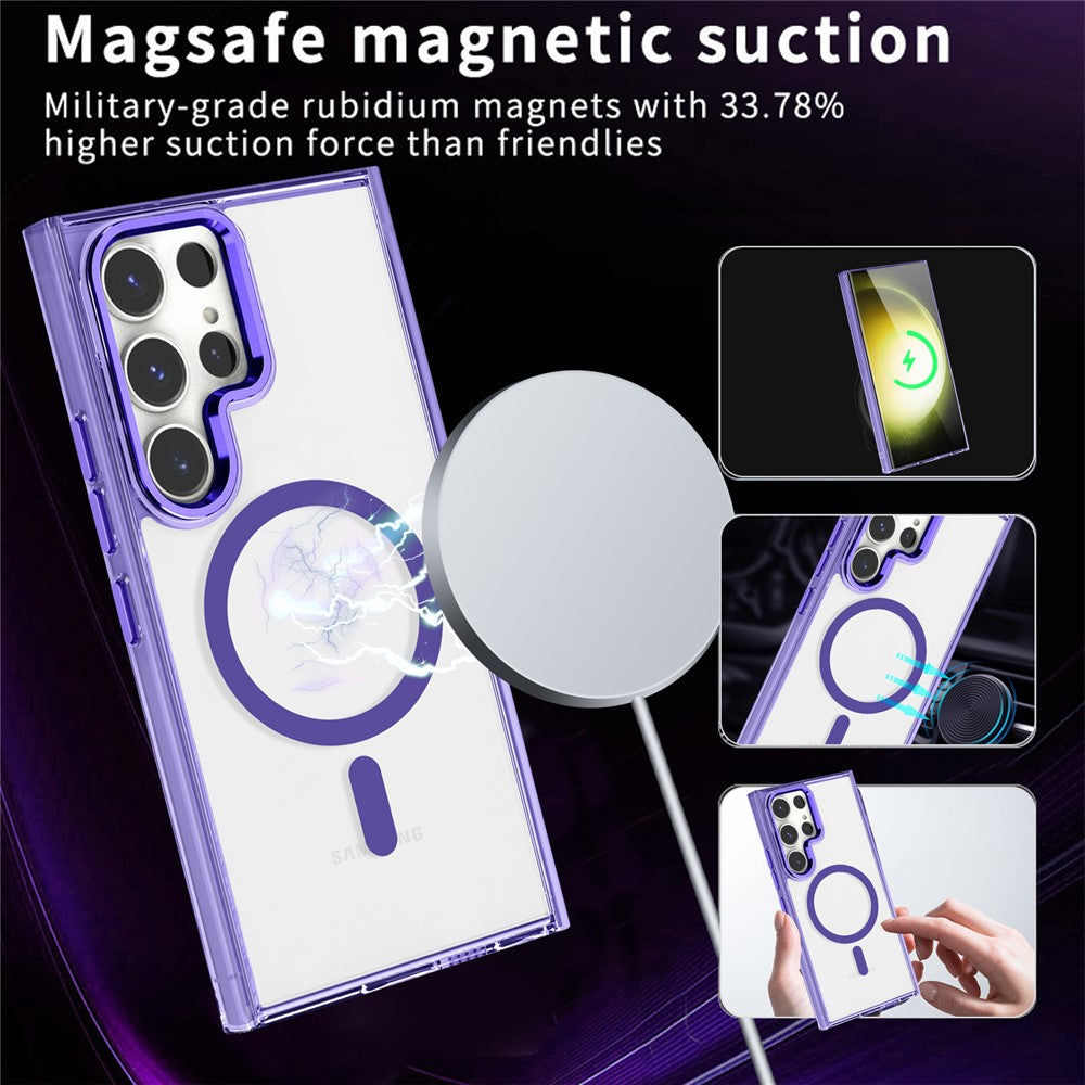 Galaxy S24 Ultra Magnet-Hülle – Transparent & Kratzfest
