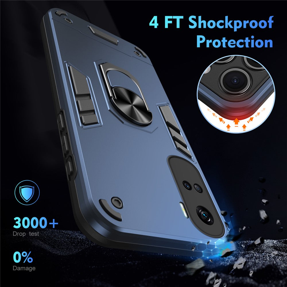 Honor 90 Lite 5G Handyhülle – Aus PC + TPU, mit Fallschutz & Ringständer