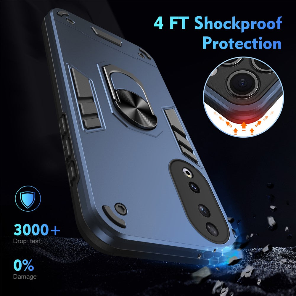 Honor 90 Handyhülle – Aus PC + TPU, mit Fallschutz & Ringständer