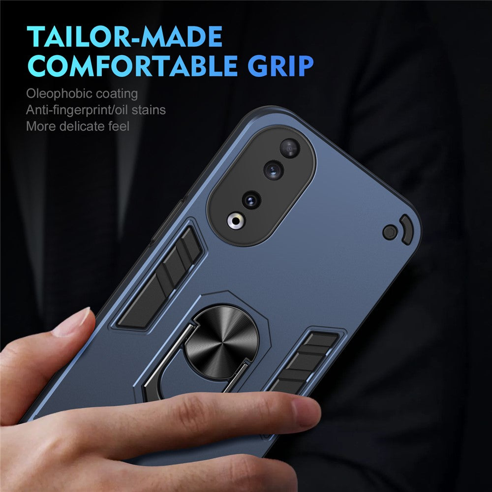 Honor 90 Handyhülle – Aus PC + TPU, mit Fallschutz & Ringständer