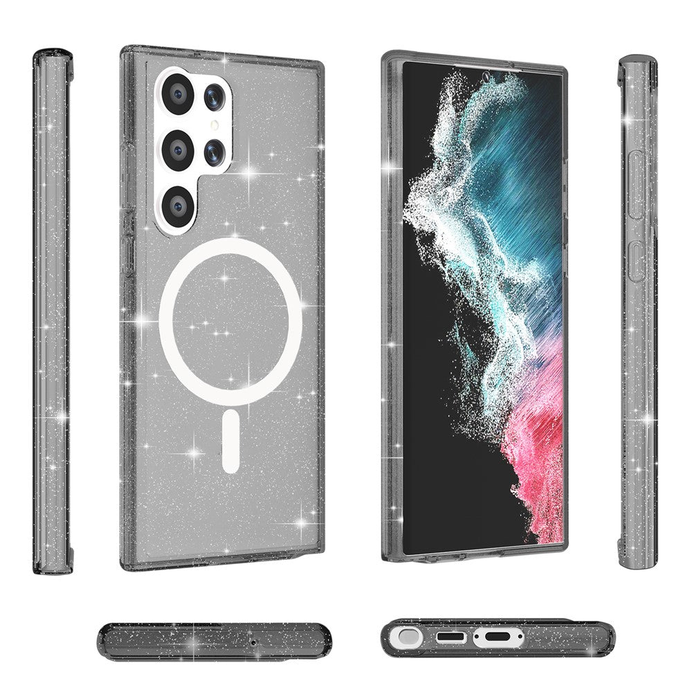 Galaxy S24 Ultra Glitter-Hülle – Magnetisch & funkelnd