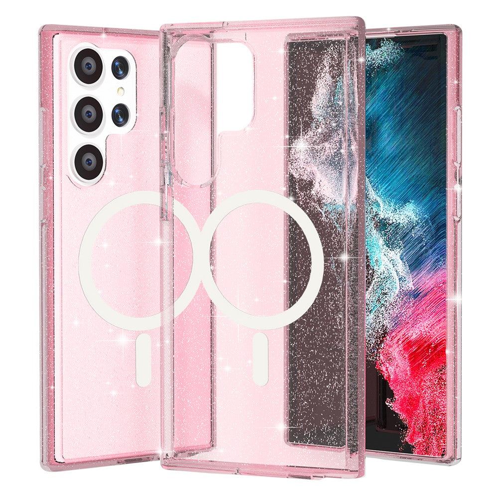 Galaxy S24 Ultra Glitter-Hülle – Magnetisch & funkelnd