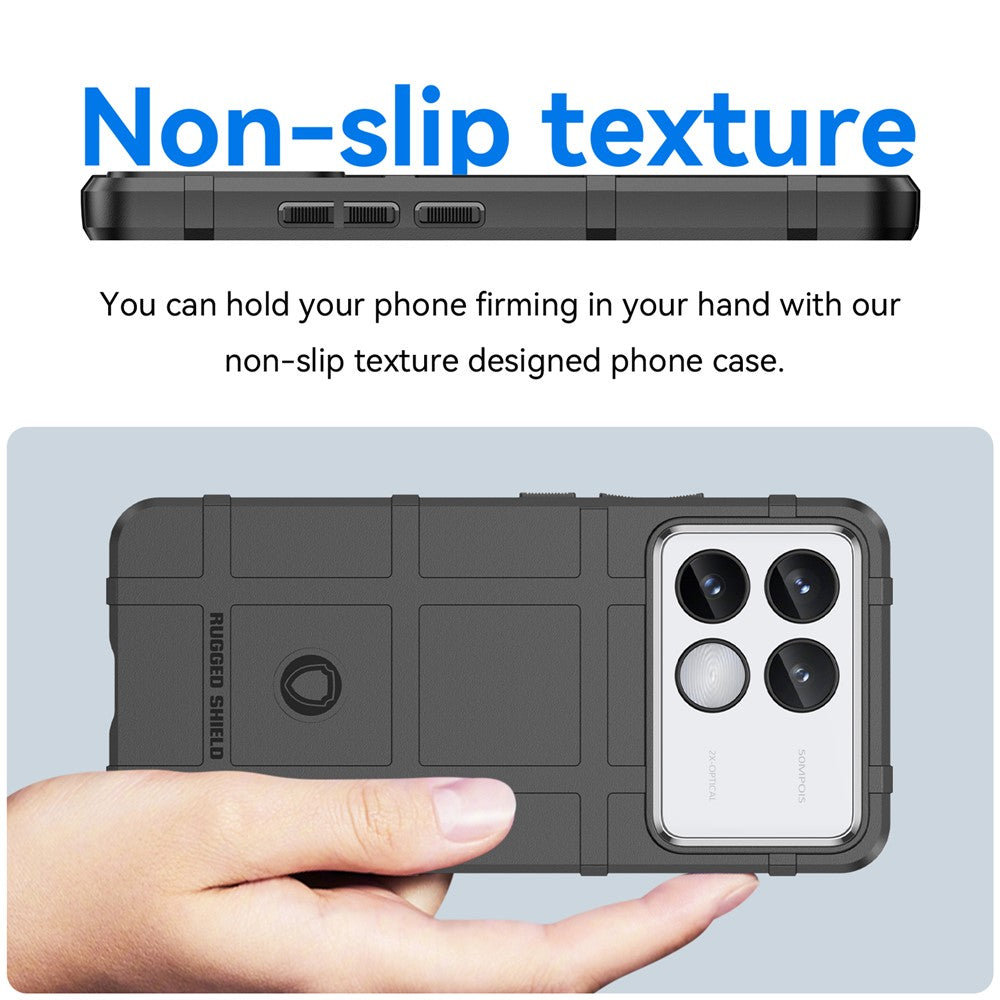 For Xiaomi Poco F6 Pro 5G / Redmi K70 5G / K70 Pro 5G Case Square Grid Texture TPU Phone Cover