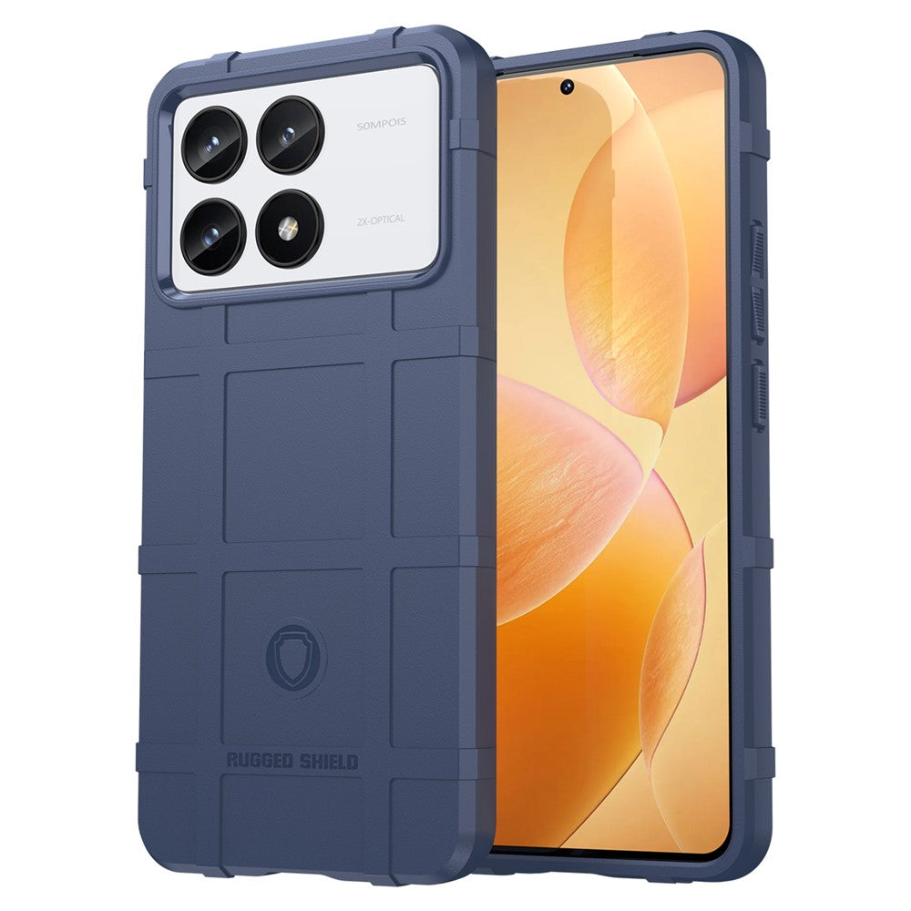 For Xiaomi Poco F6 Pro 5G / Redmi K70 5G / K70 Pro 5G Case Square Grid Texture TPU Phone Cover
