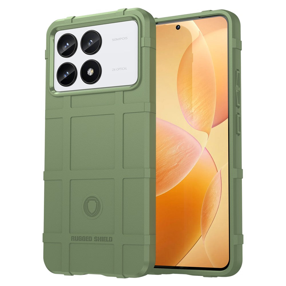 For Xiaomi Poco F6 Pro 5G / Redmi K70 5G / K70 Pro 5G Case Square Grid Texture TPU Phone Cover