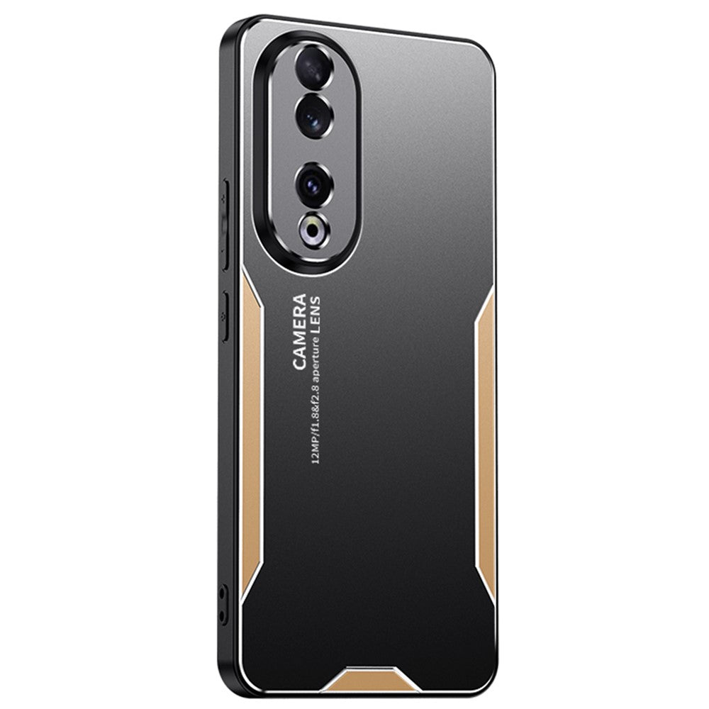 For Honor 90 Case Anti-drop Aluminium Alloy+TPU+PC Protective Shell with Honeycomb Holes