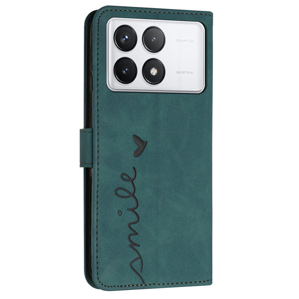 For Xiaomi Redmi K70E 5G / Poco X6 Pro 5G Wallet Cover Magnetic Skin-touch PU Leather+TPU Phone Case
