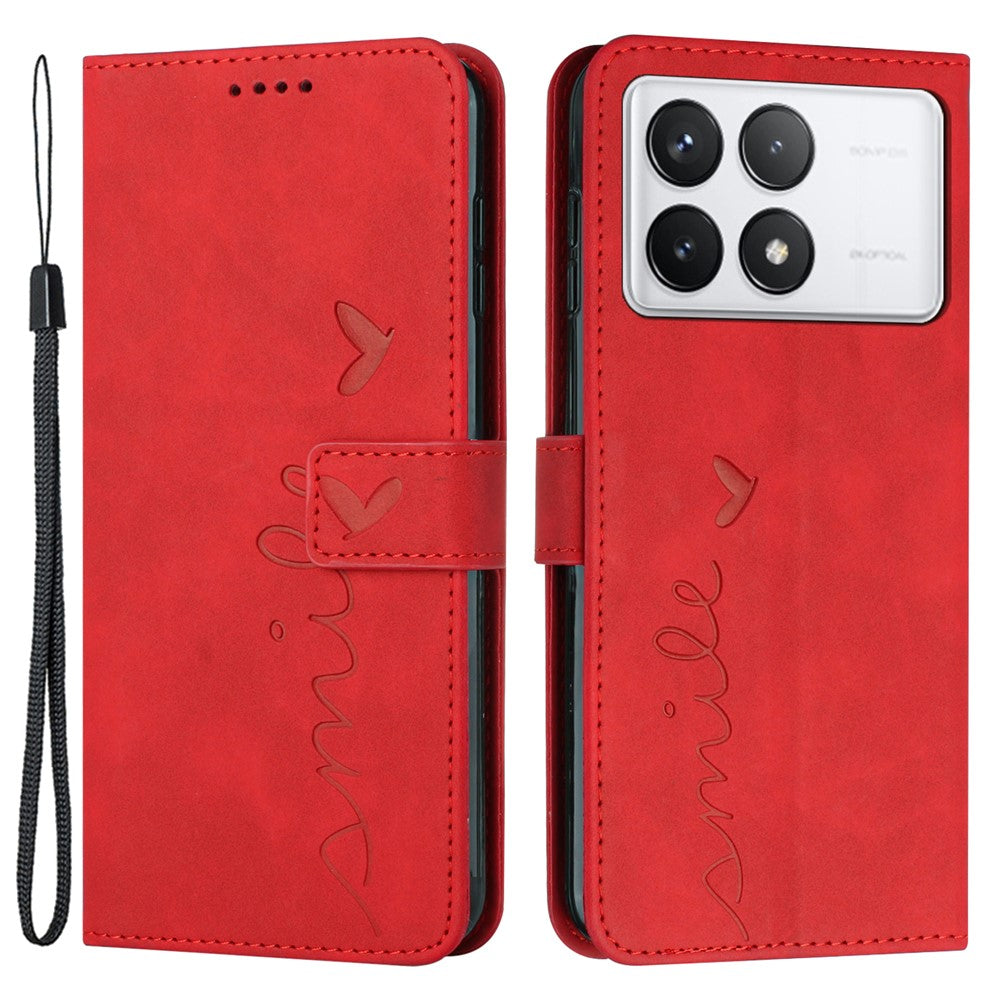 For Xiaomi Redmi K70E 5G / Poco X6 Pro 5G Wallet Cover Magnetic Skin-touch PU Leather+TPU Phone Case