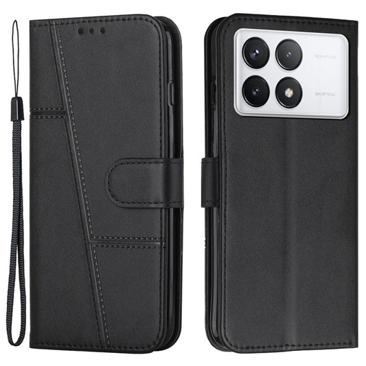 For Xiaomi Redmi K70E 5G / Poco X6 Pro 5G Wallet Case Leather Phone Cover Folding Stand