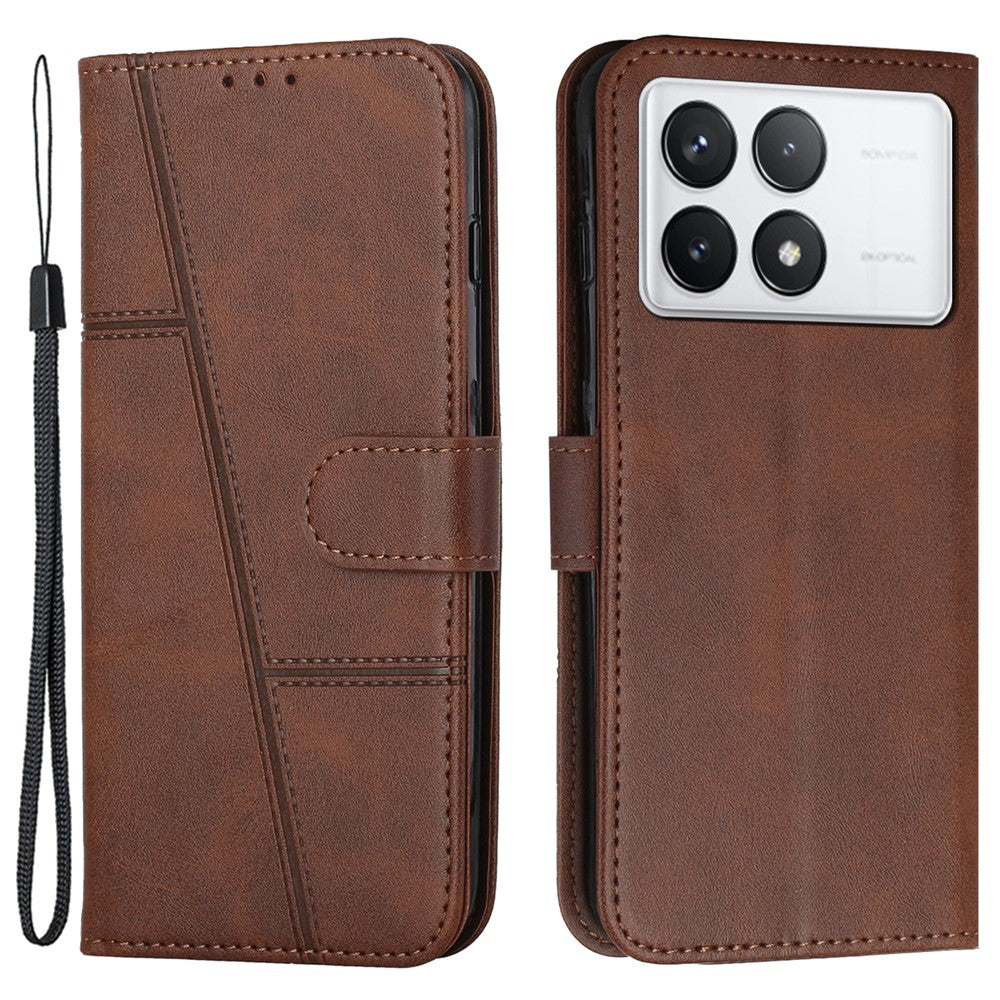 For Xiaomi Poco F6 Pro 5G / Redmi K70 5G / K70 Pro 5G Leather Phone Case with Wallet Stand
