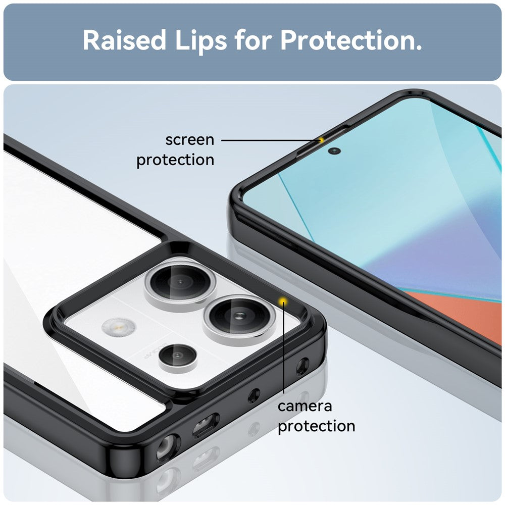 For Xiaomi Redmi Note 13 Pro 5G / Poco X6 5G Phone Case TPU+Acrylic Protective Cover