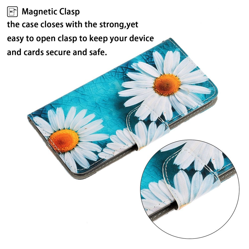 Galaxy A35 5G Wallet-Hülle – Musterdruck, mit Ständer & Riemen