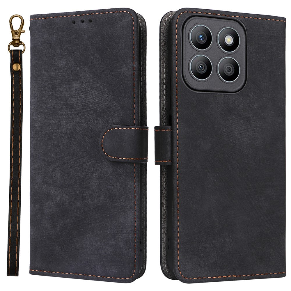 For Honor 100 5G Leather Case Wallet Phone Cover RFID Blocking