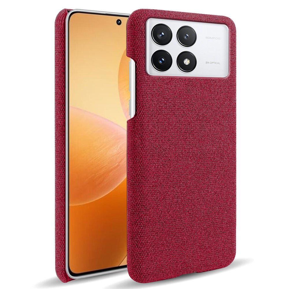 For Xiaomi Poco F6 Pro 5G / Redmi K70 5G / K70 Pro 5G Slim-Fit Phone Case Cloth+PC Cushion Cover