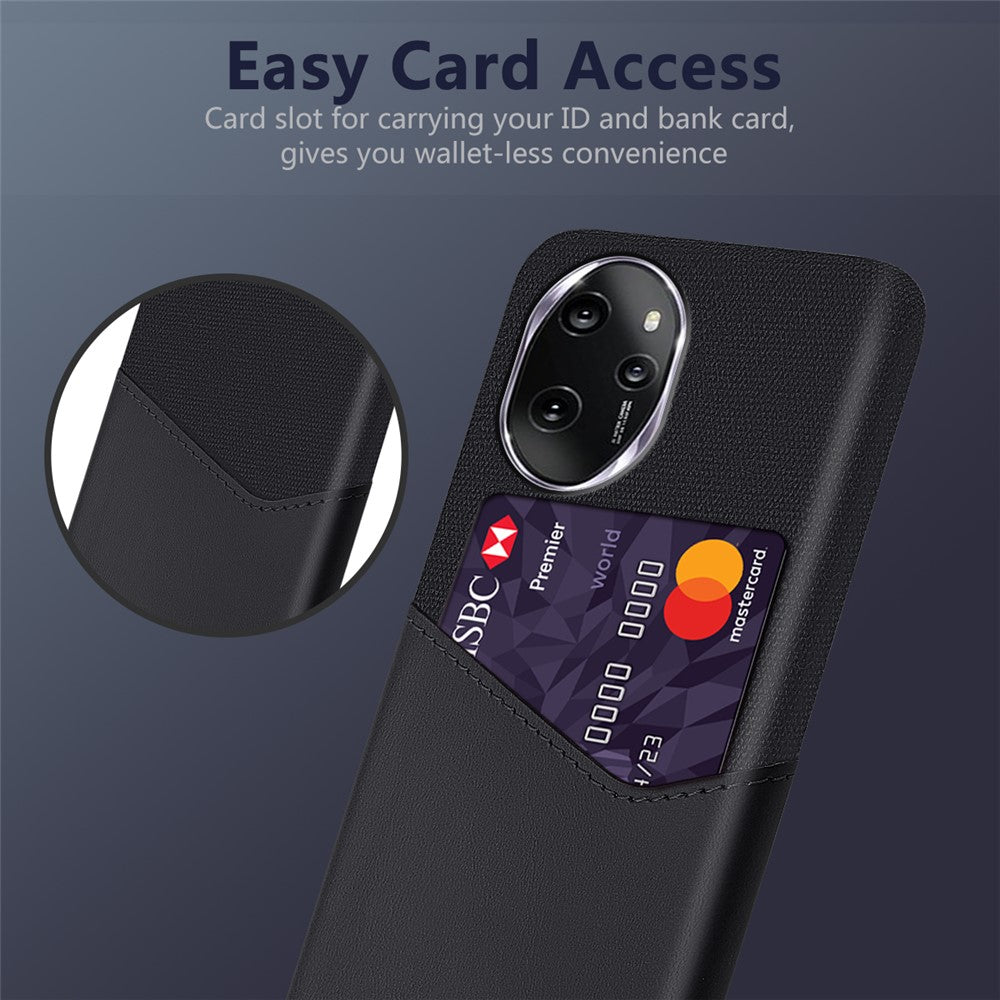 For Honor 100 Pro 5G Card Holder Phone Case Cloth Texture Protective Cover