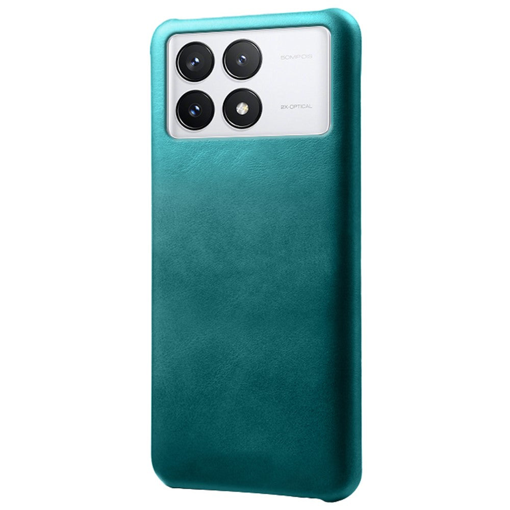 For Xiaomi Redmi K70E 5G / Poco X6 Pro 5G Calf Texture Phone Case Anti-Scratch PU Leather Coated PC Cover