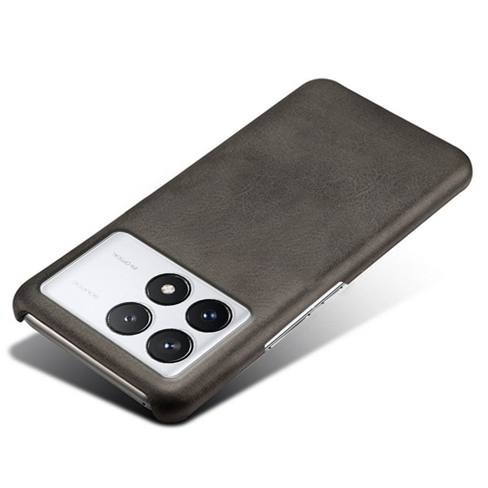 For Xiaomi Poco F6 Pro 5G / Redmi K70 5G / K70 Pro 5G Slim-Fit PU Leather Coated PC Cover Anti-Scratch Phone Case