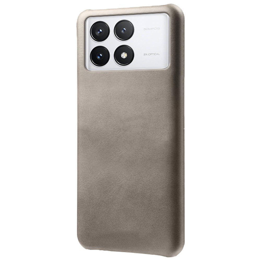 For Xiaomi Poco F6 Pro 5G / Redmi K70 5G / K70 Pro 5G Slim-Fit PU Leather Coated PC Cover Anti-Scratch Phone Case