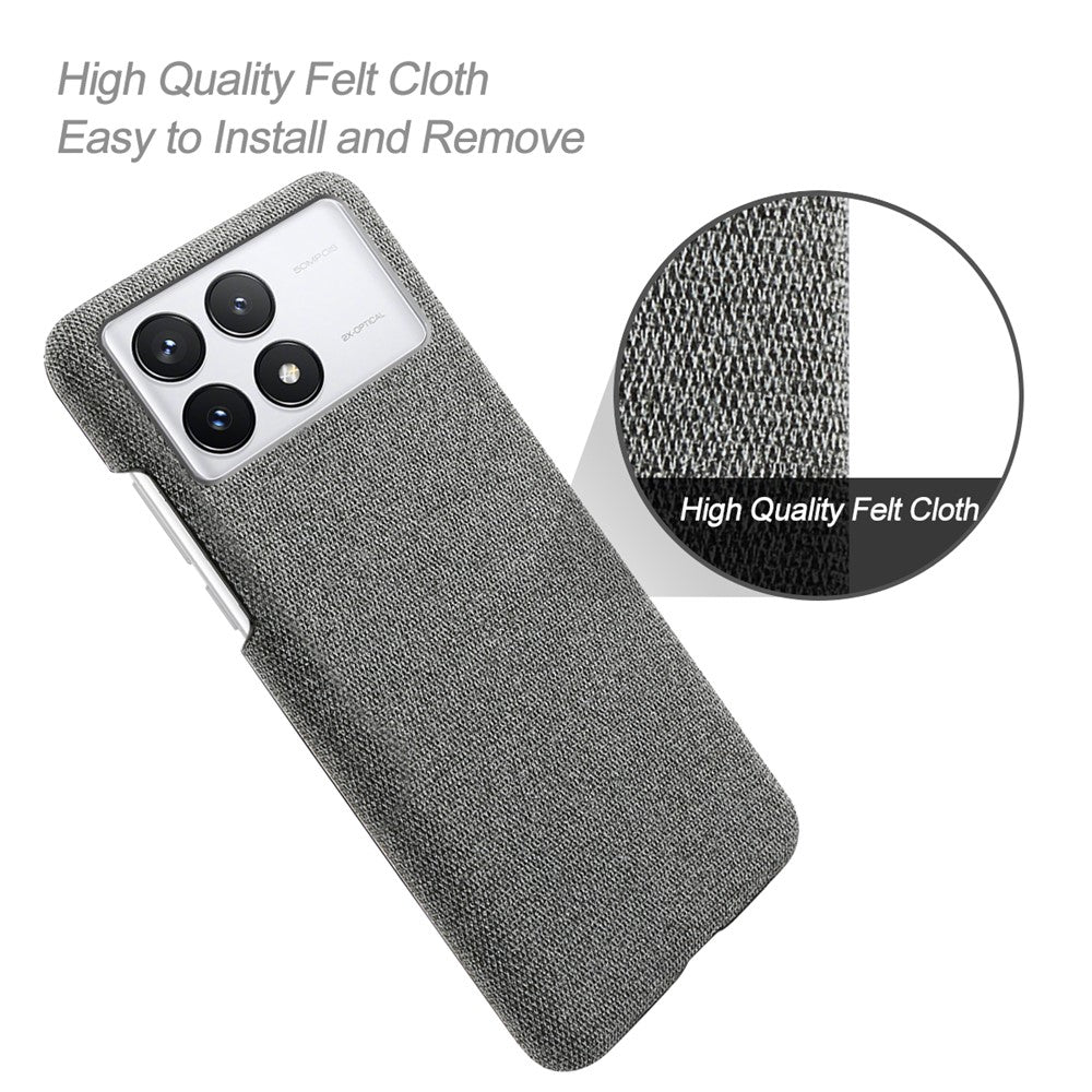 For Xiaomi Redmi K70E 5G / Poco X6 Pro 5G Phone Case Soft Cloth Texture Anti-Shock Cover