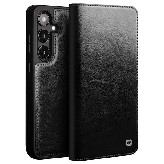 Galaxy S24 Plus Echtleder-Handyhülle – Geldbörse & Standfunktion
