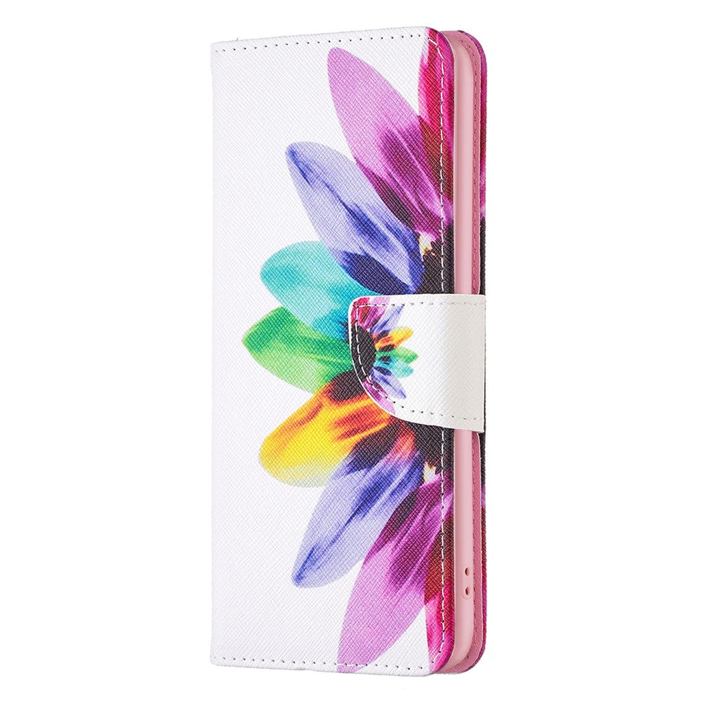 For Xiaomi Redmi Note 13 4G Pattern Leather Phone Case Wallet Cover