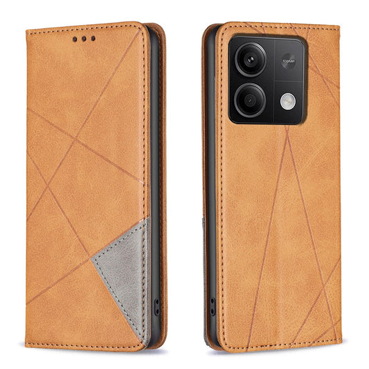 Xiaomi Redmi Note 13 4G Handyhülle – Ledertasche mit Kartenfächern, Magnetverschluss