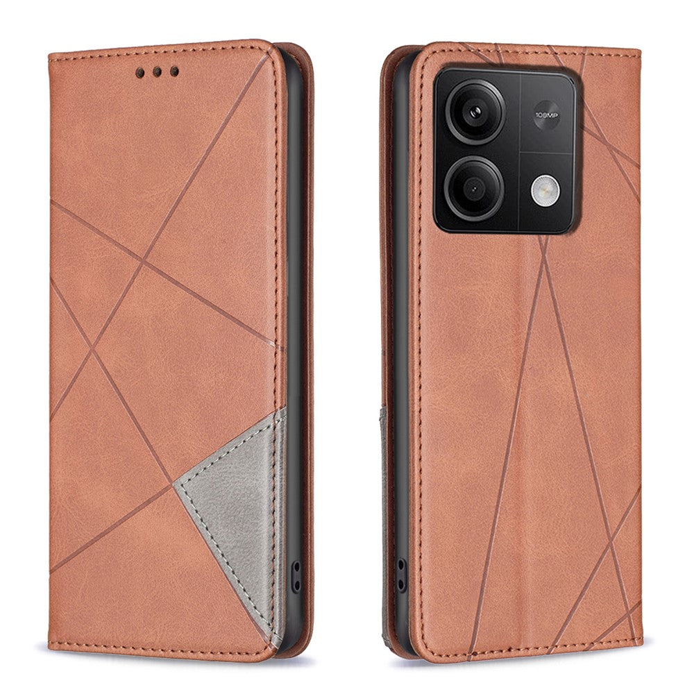 For Xiaomi Redmi Note 13 4G Leather Case with Card Slots Magnetic Closing