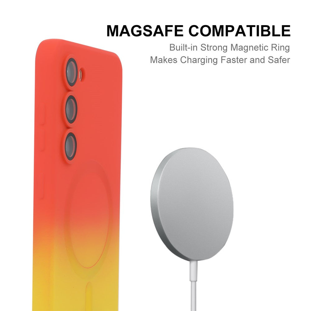 Galaxy S24 Silikon-Hülle – Mit Farbverlauf & Magnetisch