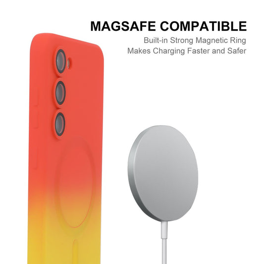 Galaxy S24 Silikon-Hülle – Mit Farbverlauf & Magnetisch