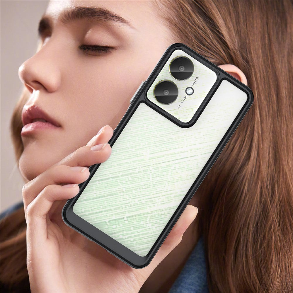 For Xiaomi Redmi 13C 4G / 5G / 13R 5G / Poco M6 5G / Poco C65 4G Hybrid Case TPU+Acrylic Phone Back Cover