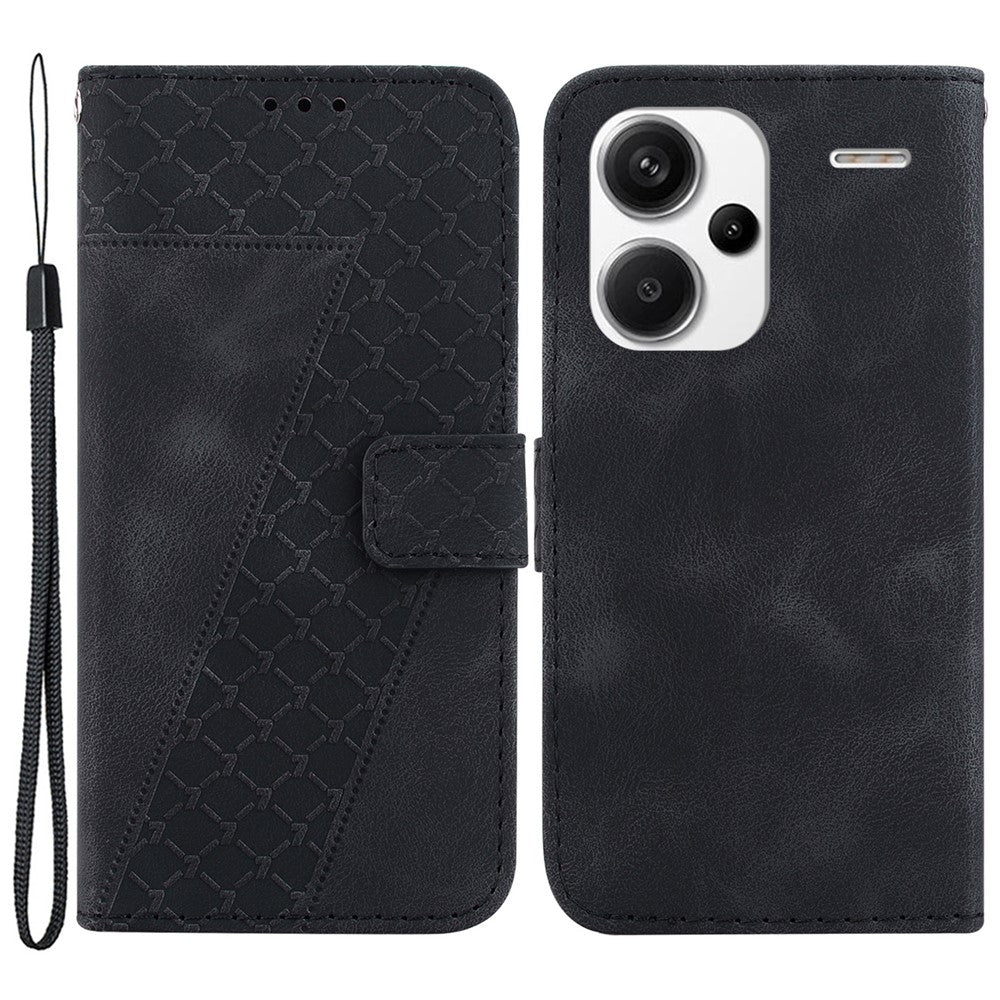 For Xiaomi Redmi Note 13 Pro+ 5G Flip Phone Case Leather Wallet Cover 7-Shape Pattern