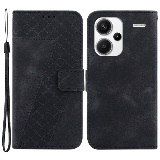 Xiaomi Redmi Note 13 Pro+ 5G Handyhülle – Flip- aus Leder mit 7-förmigem Muster