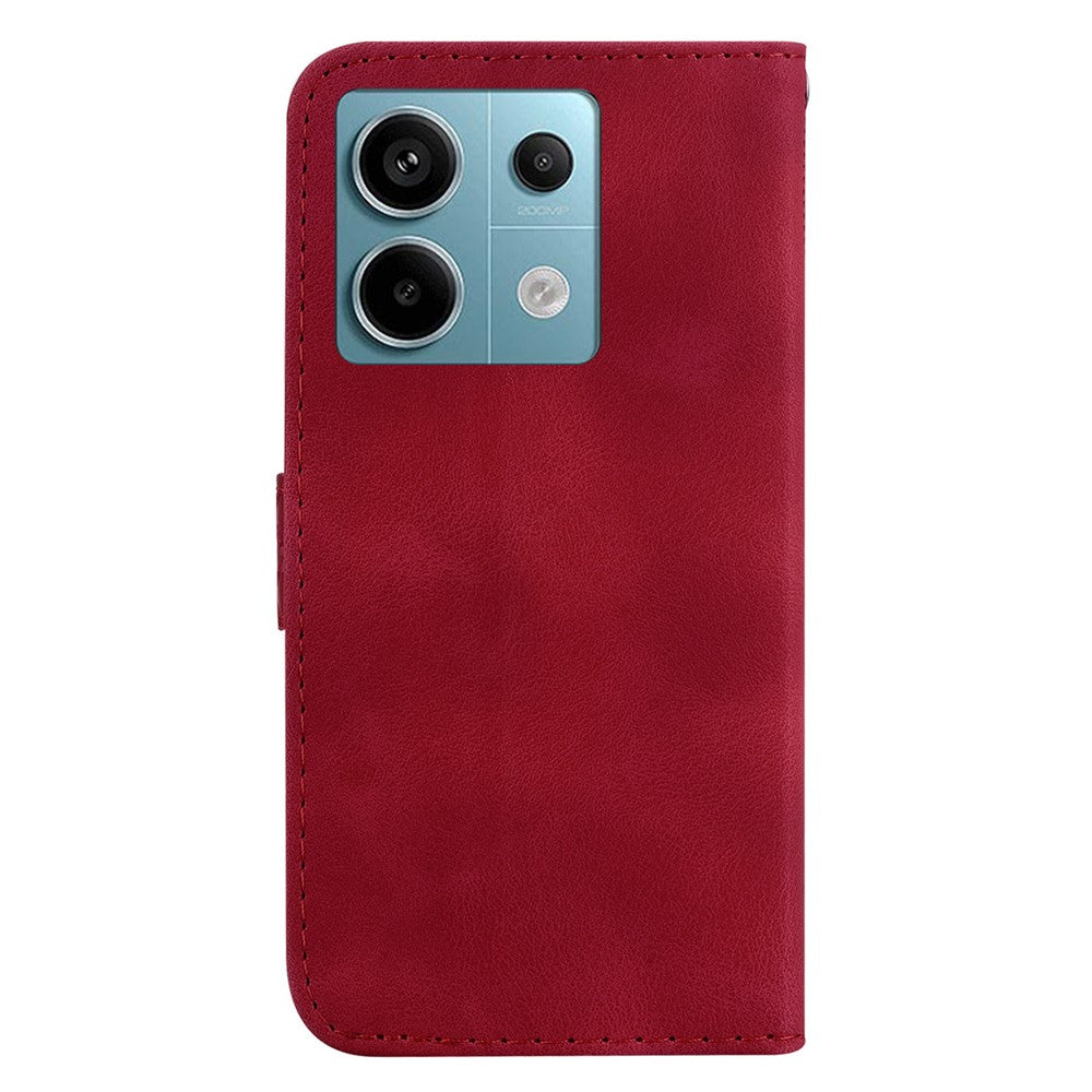For Xiaomi Redmi Note 13 Pro 5G / Poco X6 5G Stand Card Slots Case 7-Shape Pattern PU Leather Phone Cover