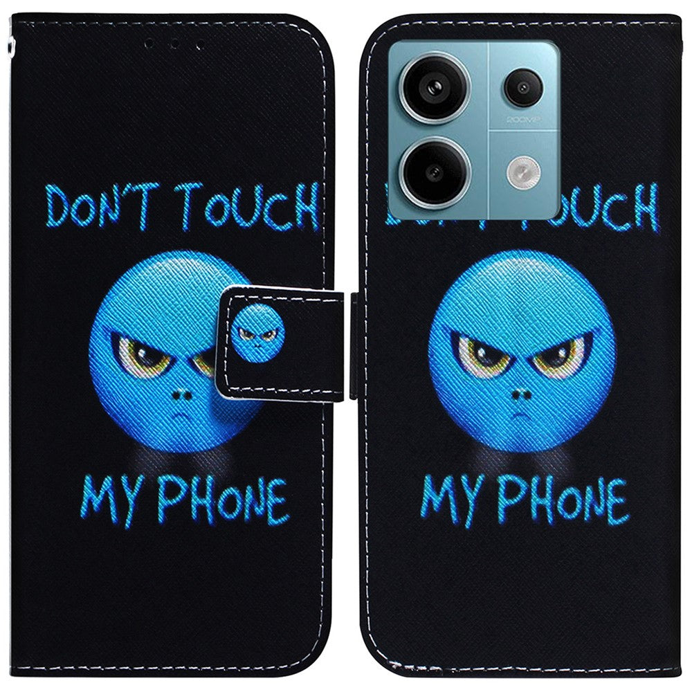 For Xiaomi Redmi Note 13 Pro 5G / Poco X6 5G Leather Case Stand Phone Cover 3D Creative Pattern Design